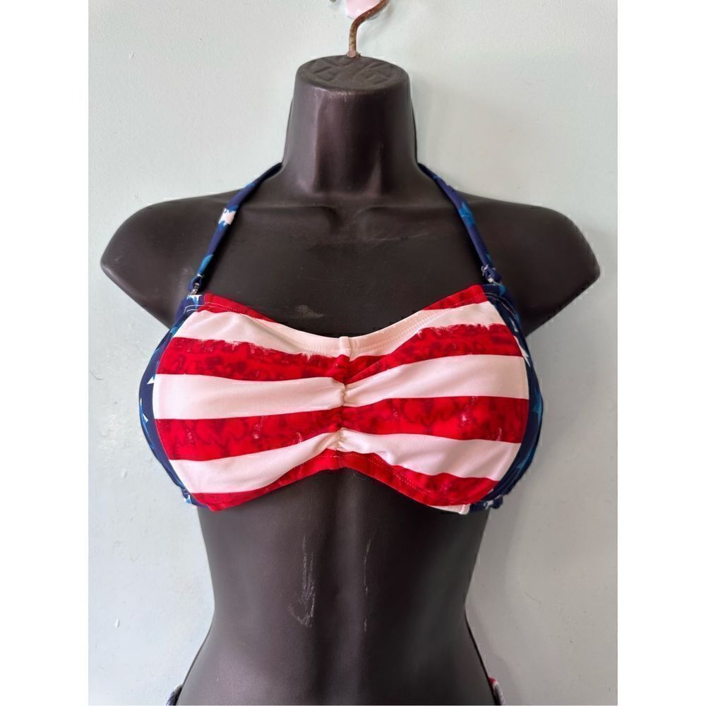 USA Flag Patriotic Bikini Summer Swim top